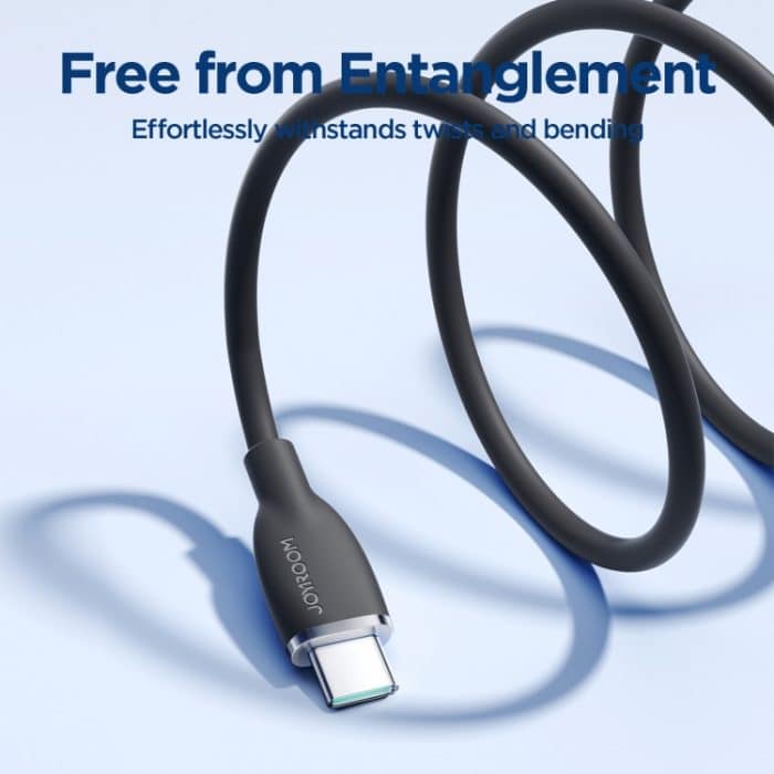 JOYROOM SA29-CC5 100 W USB-C/Typ-C auf USB-C/Typ-C Flüssigsilikon-Schnellladedatenkabel, Länge: 1,2 m – Bild 3