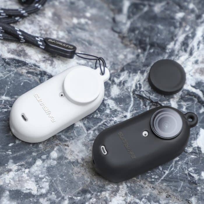 Sunnylife IST-BHT594 Kameragehäuse aus Silikon mit Objektivdeckel und Tragegurt, For Insta360 Go 3 – Bild 4