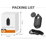 Sunnylife IST-BHT594 Kameragehäuse aus Silikon mit Objektivdeckel und Tragegurt, For Insta360 Go 3 – Bild 10