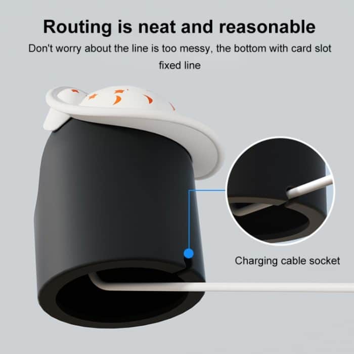 Silikon-Ladestation in Form eines Hutbären, For Apple Watch Series – Bild 2