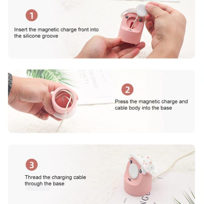 Silikon-Ladestation in Form eines Hutbären, For Apple Watch Series – Bild 6