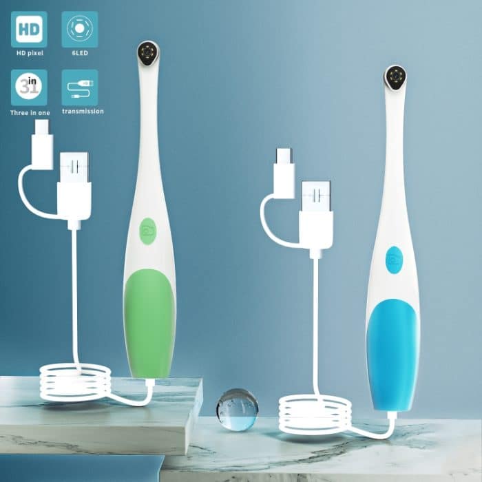 AN109 6LEDs 1080P 3 in 1 sichtbares Oralendoskop, 3 in 1 (Blue), 3 in 1 (Green) – Bild 2