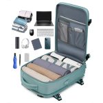 Outdoor-Reisen Schultertasche Laptop-Rucksack mit großer Kapazität, Green, Black, Purple, Khaki, Pink, Dark Green, Army Green – Bild 5