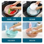 Haushalt hängende verdickte Doppelohr-Anti-Rutsch-Waschbecken zufällige Farbe, Small, Medium, Large – Bild 7