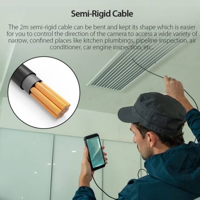 Ulefone Endoskop E1 IP67 Wasserdichtes 3-in-1-Endoskop für Ulefone Power Armor 13 / Armor 9/9E, uSmart E1 – Bild 5