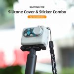 Sunnylife Silikon-Schutzhülle mit Aufklebern, umhüllende Objektivabdeckung mit Umhängeband, For Insta360 GO 3 – Bild 2