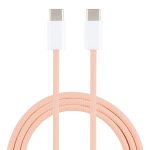 1 m langes geflochtenes USB-C-/Typ-C-auf-Typ-C-Macaron-Ladekabel für die iPhone 15-Serie