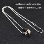 Vielseitiger dicker Ring-Anhänger im Hip-Hop-Stil, lange Halskette, Ins-Style-Pullover-Kette – Bild 2