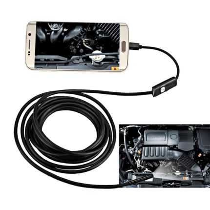 AN97 Wasserdichte Micro-USB-Endoskop-Hartrohr-Inspektionskamera für Teile von Android-Handys mit OTG-Funktion, mit 6 LEDs, 5.5mm, 7mm, 8mm
