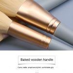 Schönheitspinsel, milchblaue Farbe, fusselfreies Make-up-Pinsel-Set – Bild 3