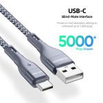 DUZZONA A8 2,4 A USB-auf-USB-C/Typ-C-Ladedatenkabel – Bild 4