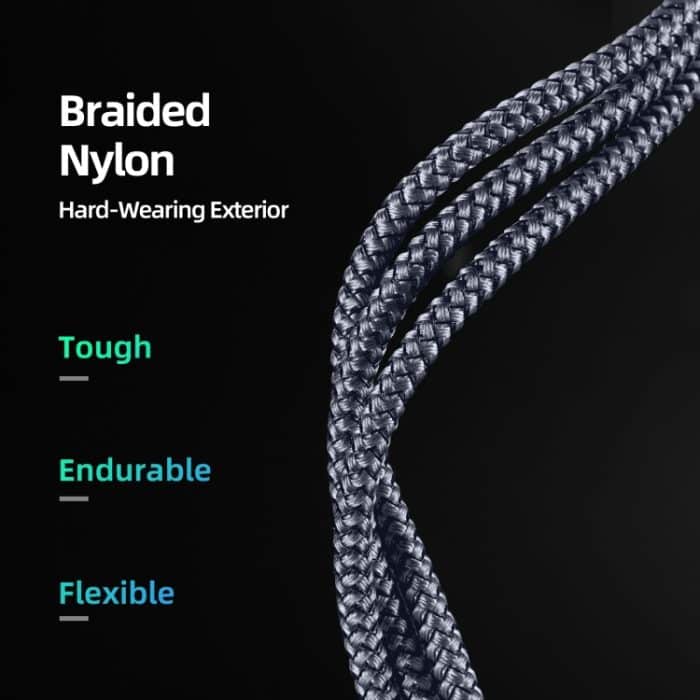 DUZZONA A8 2,4 A USB-auf-USB-C/Typ-C-Ladedatenkabel – Bild 6