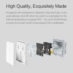 Original Xiaomi Aqara Smart Wandschalter D1,, Single FireWire Single Button Version, Single FireWire Double Button Version, Single FireWire Three Button Version, Zero FireWire Single Button Version, Zero FireWire Double Button Version... – Bild 10