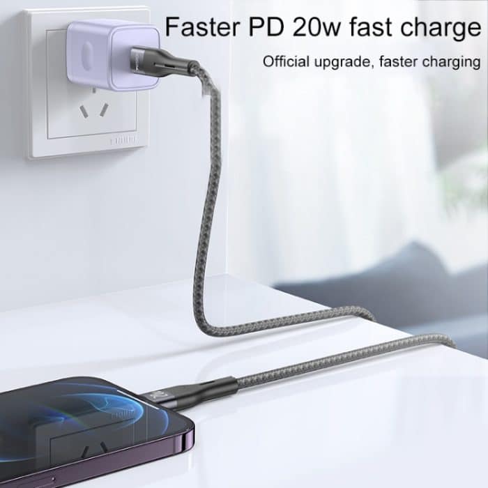 Yesido CA155 PD 20W USB-C / Typ-C auf 8-poliges Ladedatenkabel, Länge: 1 m – Bild 2