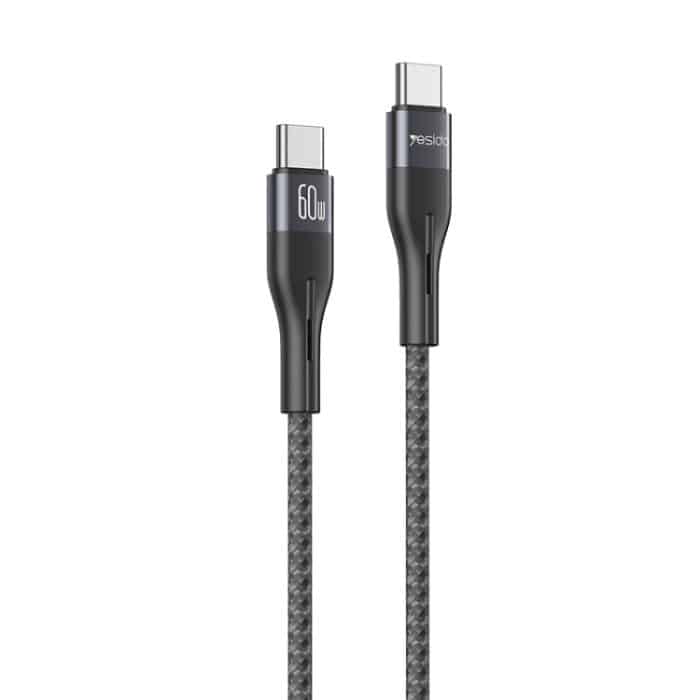 Yesido CA156 PD 60W USB-C/Typ-C auf USB-C/Typ-C Ladedatenkabel, Länge: 1 m – Bild 1