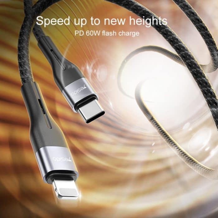 Yesido CA156 PD 60W USB-C/Typ-C auf USB-C/Typ-C Ladedatenkabel, Länge: 1 m – Bild 3