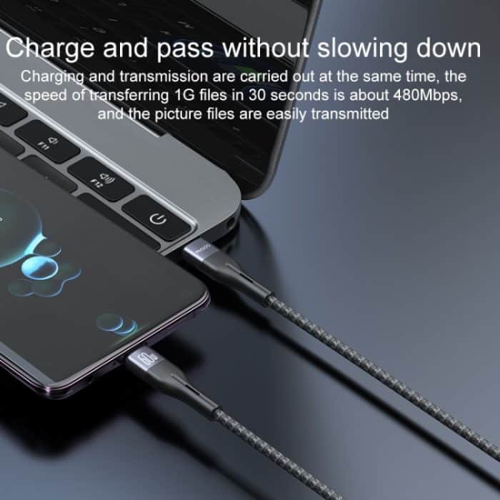 Yesido CA156 PD 60W USB-C/Typ-C auf USB-C/Typ-C Ladedatenkabel, Länge: 1 m – Bild 5