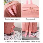 5 Stück/Set Schüler-Schultaschen, leichter und süßer Mädchen-Rucksack mit Bär – Bild 3