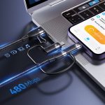 USAMS US-SJ645 U85 1,2 m PD100W 6-in-1-Legierung, multifunktionales Schnellladekabel – Bild 9