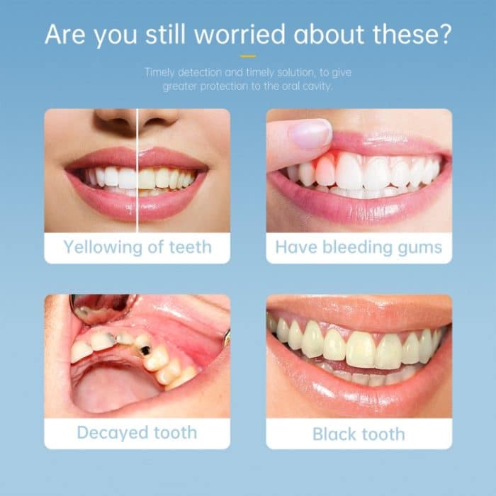 AN109 8LEDs 3.0MP 2 in 1 sichtbares Oralendoskop, 2 in 1 (Purple) – Bild 7