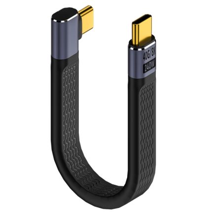 240 W 40 Gbit/s USB-C/Typ-C-Stecker auf USB-C/Typ-C-Stecker, flexibles Platinen-Datenkabel