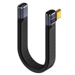 240 W 40 Gbit/s USB-C/Typ-C-Stecker auf USB-C/Typ-C-Buchse, seitlich gebogenes, flexibles Platinen-Datenkabel