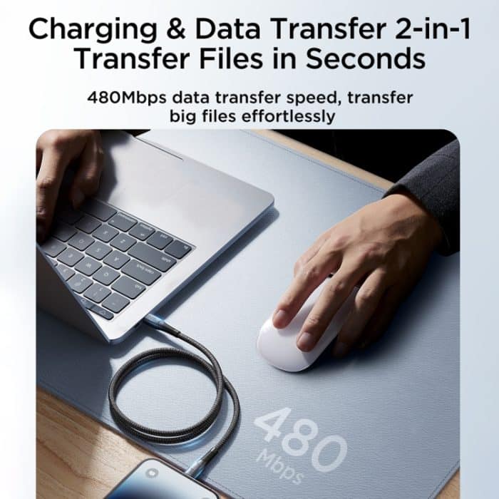 JOYROOM SA32-CL3 Starry Series 30 W USB-C/Typ-C auf 8-poliges Schnelllade-Datenkabel – Bild 8