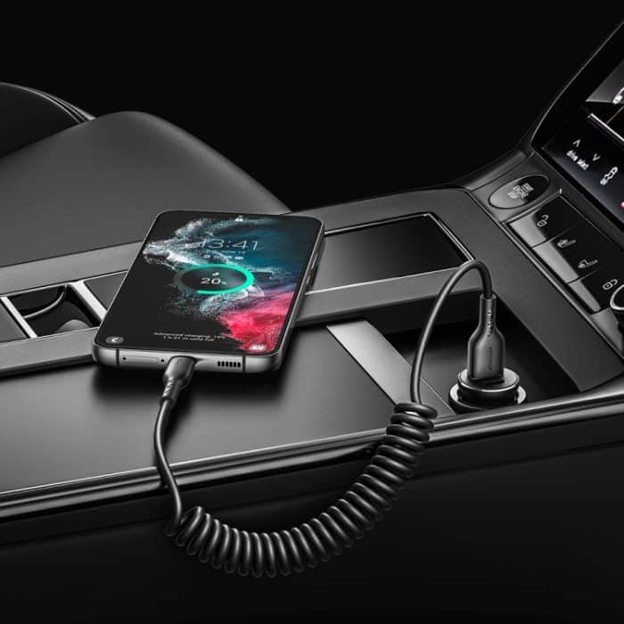 JOYROOM SA38-AC3 3A USB-auf-USB-C/Typ-C-Spiral-Schnellladedatenkabel – Bild 3