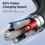 JOYROOM SA38-AC3 3A USB-auf-USB-C/Typ-C-Spiral-Schnellladedatenkabel – Bild 8