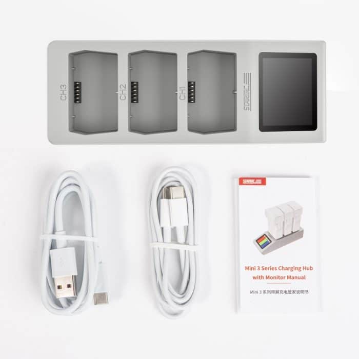 STARTRC 3-in-1-Lade-Butler-Akkuladegerät mit Bildschirm, For DJI Mini 4 Pro / Mini 3/ Mini 3 Pro – Bild 2