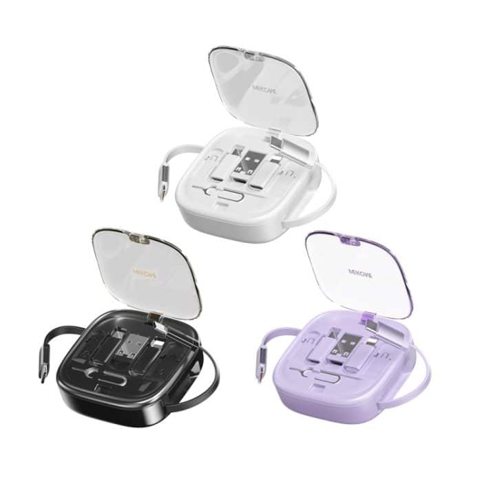 WK WDC-15 Pioneer Series 65 W USB-C/Typ-C auf USB-C/Typ-C multifunktionales Teleskop-Speicherdatenkabel, Länge: 1 m – Bild 7