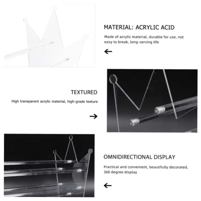 YX032 Acryl-Stirnband-/Haarband-Aufbewahrungsständer – Bild 5