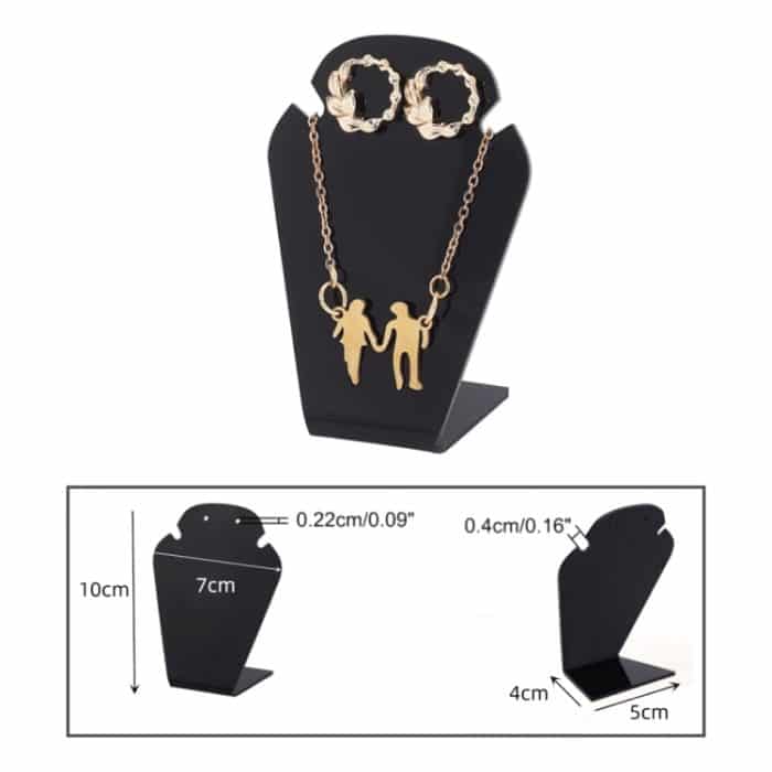 3 Stück YX036 Acryl Schmuckständer Halskette Ohrringe Aufbewahrungsständer – Bild 3