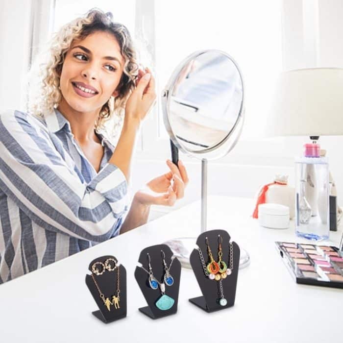 3 Stück YX036 Acryl Schmuckständer Halskette Ohrringe Aufbewahrungsständer – Bild 6