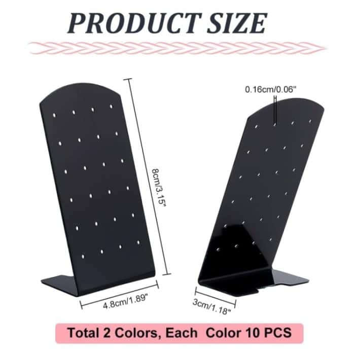 10 Stück YX039 24 Löcher Ohrring-Schmuckständer Acryl-Schmuckständer – Bild 2