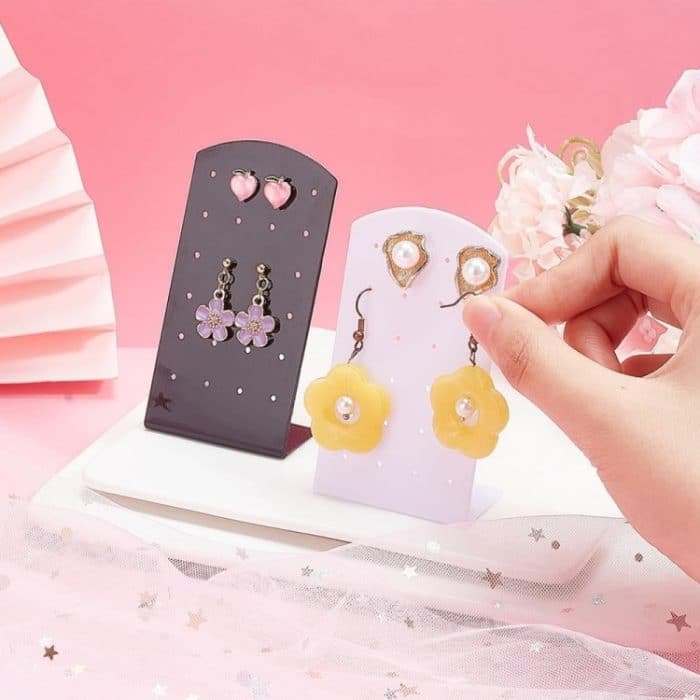 10 Stück YX039 24 Löcher Ohrring-Schmuckständer Acryl-Schmuckständer – Bild 3