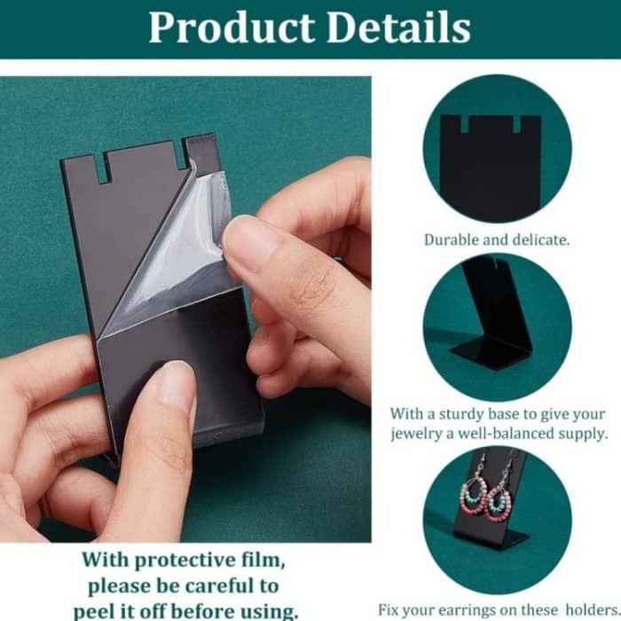 10 Stück YX040 Acryl-Schmuck-Ohrring-Ausstellungsständer – Bild 4