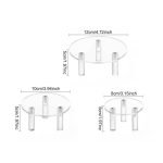 3 Stück YX042 Acryl transparenter Kosmetik-Schmuck-Display-Ständer – Bild 2