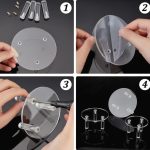 3 Stück YX042 Acryl transparenter Kosmetik-Schmuck-Display-Ständer – Bild 3