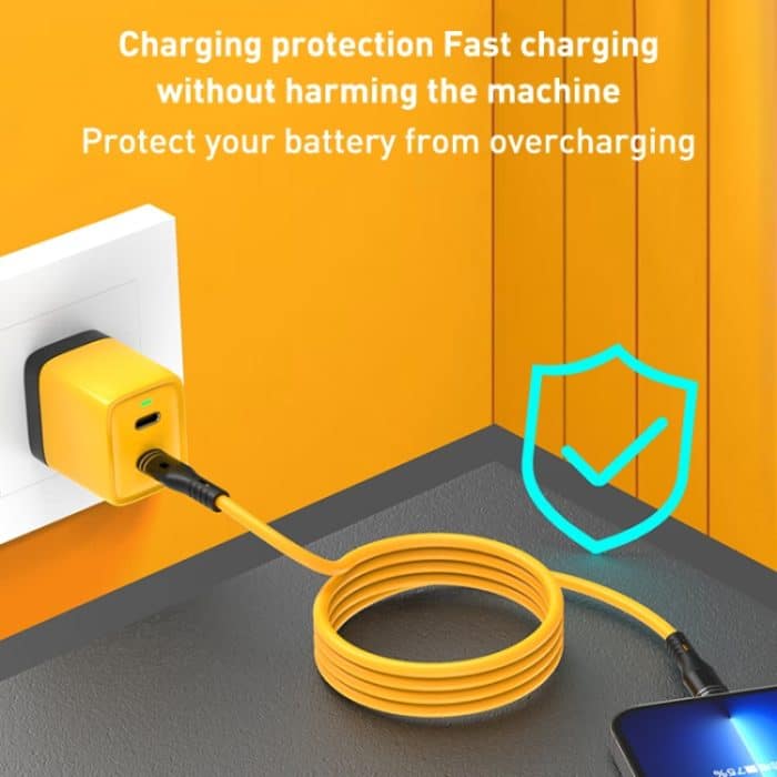 USB-C/Typ-C auf USB-C/Typ-C Flüssigsilikon-Ladedatenkabel, Länge: 1,2 m – Bild 10