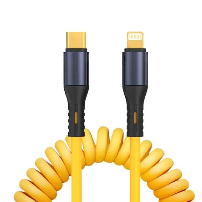EDA005843001A.jpg XJ-U101 USB-C/Typ-C auf 8-poliges Federladedatenkabel, Länge: 1,5 m – Bild 1