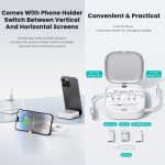 USAMS US-SJ650 U87 60W USB Typ-C auf Typ-C 8 Pin + Micro USB Multifunktionales Teleskop-Aufbewahrungsbox-Datenkabel, Länge: 1 m – Bild 4