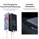 USAMS USB zu Typ-C 6A Aluminiumlegierung klares LED-Schnellladedatenkabel, Länge: 1,2 m – Bild 4