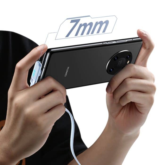 USAMS US-SJ651 6A USB auf USB-C/Typ-C Aluminiumlegierung Digitalanzeige Schnelllade-Winkeldatenkabel, Länge: 1,2 m – Bild 5