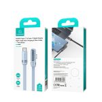 USAMS US-SJ653 PD 100 W USB-C/Typ-C auf USB-C/Typ-C Aluminiumlegierung Digitalanzeige Schnelllade-Winkeldatenkabel, Länge: 1,2 m – Bild 7