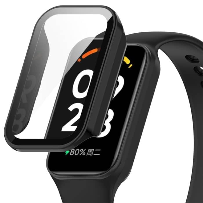 Integrierte Uhrenschutzhülle aus PC + gehärtetem Film, For Xiaomi Smart Band 8 Active / Redmi Band 2 – Bild 1