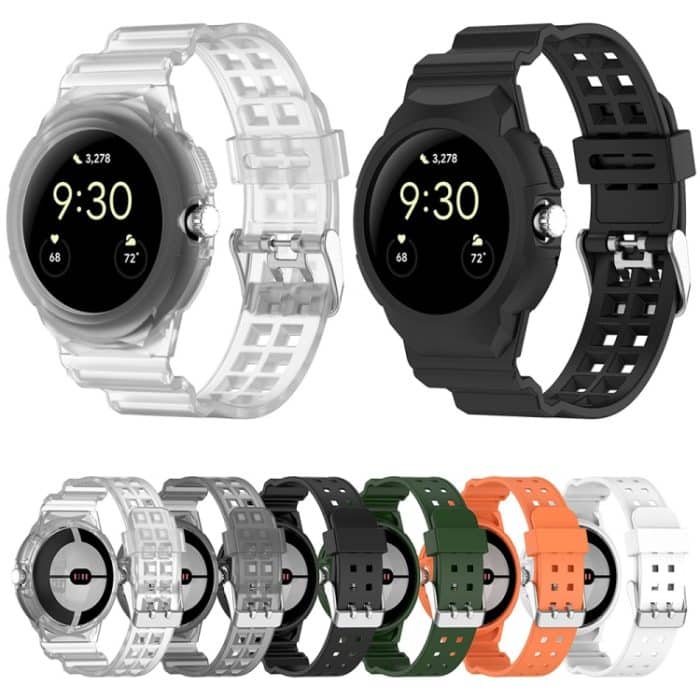 Integriertes, vollständig geschlossenes Silikon-Uhrenarmband, For Google Pixel Watch 2 – Bild 2