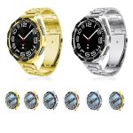 Galvanisiertes PC-Gehäuse + gehärtete Folie + Uhren-Lünettenring-Set, For Samsung Galaxy Watch6 Classic 47mm R960, For Samsung Galaxy Watch6 Classic 43mm R950 – Bild 2