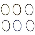 Einfarbiger Watch-Time-Lünettenring aus Stahl, For Samsung Galaxy Watch6 Classic 47mm R960, For Samsung Galaxy Watch6 Classic 43mm R950 – Bild 2