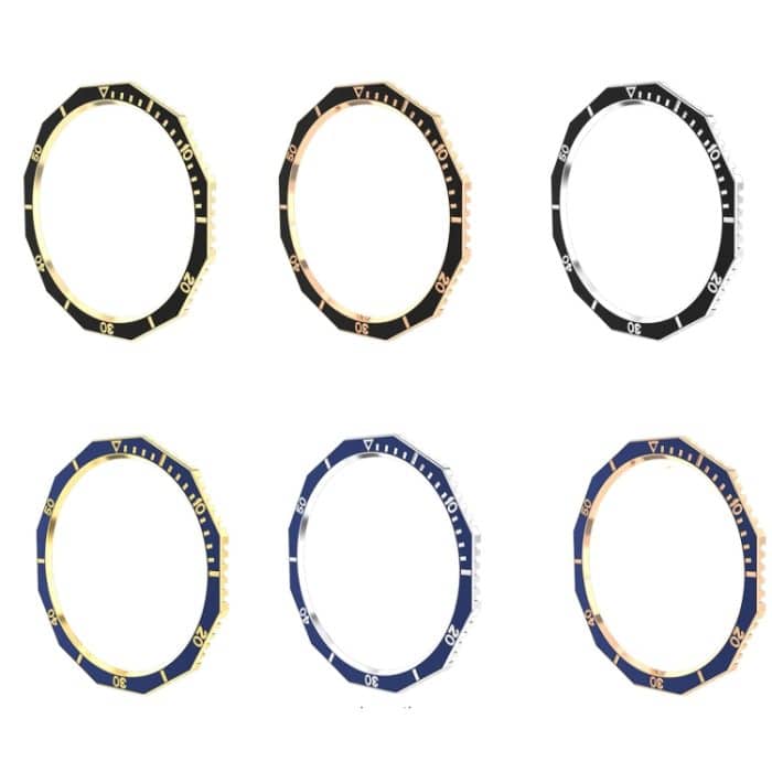 Einfarbiger Watch-Time-Lünettenring aus Stahl, For Samsung Galaxy Watch6 Classic 47mm R960, For Samsung Galaxy Watch6 Classic 43mm R950 – Bild 2